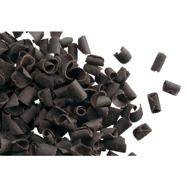 Mona Lisa Dark Chocolate Blossom Curls – 4 Oz Gourmet Decorations 1