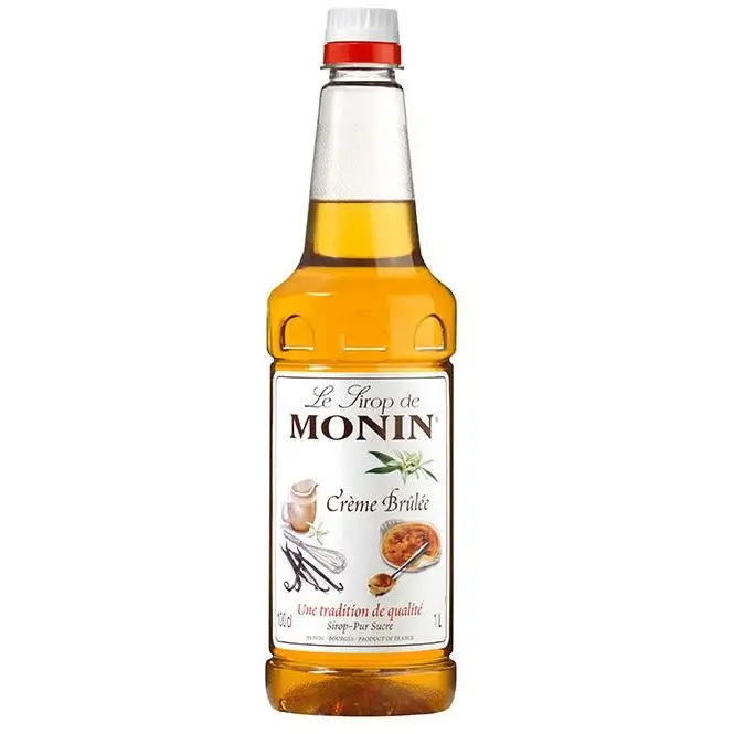Monin Crème Brûlée Flavoured Syrup – 1L Rich Dessert-Style Concentrate 1