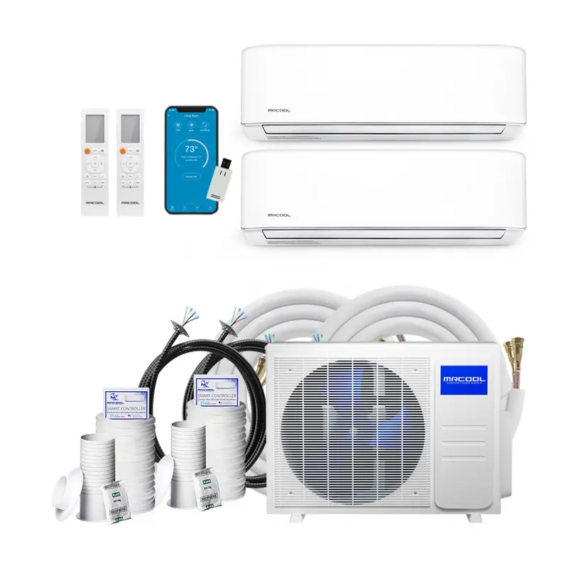 Mrcool Diy 4Th Gen 2-Zone Ductless System – 9K + 12K Btu Configuration 1