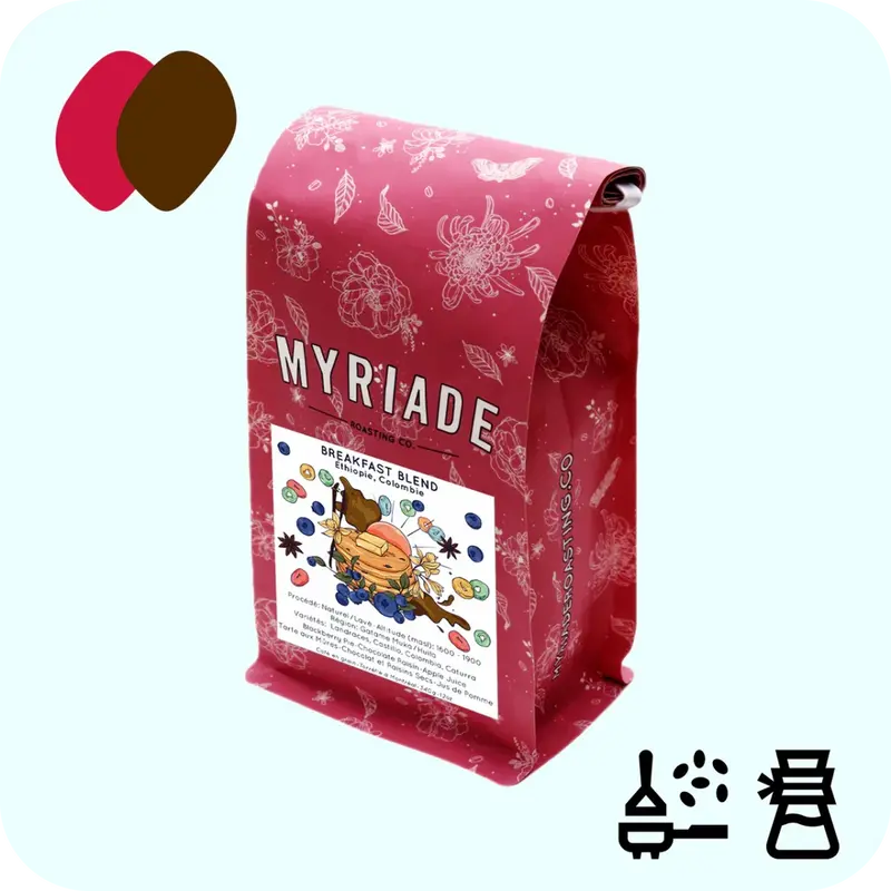 Myriade Breakfast Blend Whole Bean Coffee – Bright & Approachable Morning Roast 1