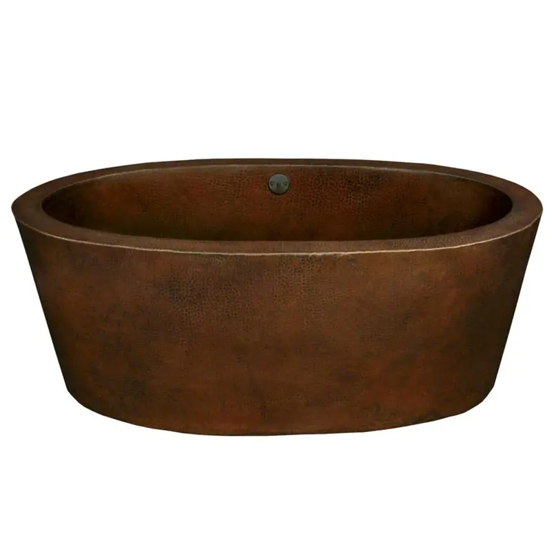 Native Trails Aspen 64-Inch Freestanding Copper Soaking Tub 1