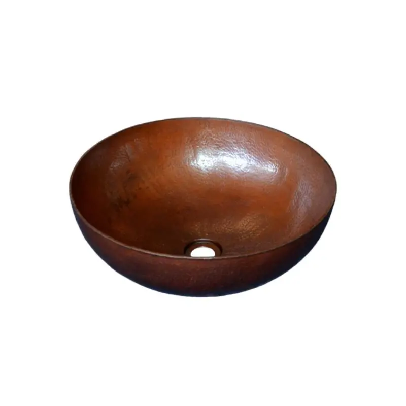 Native Trails Maestro – Round Hammered Copper Vessel Bathroom Sink 1