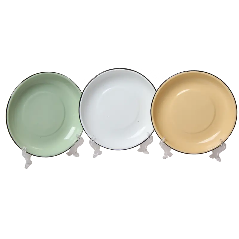 New World Enamel Rice Serving Plate 1