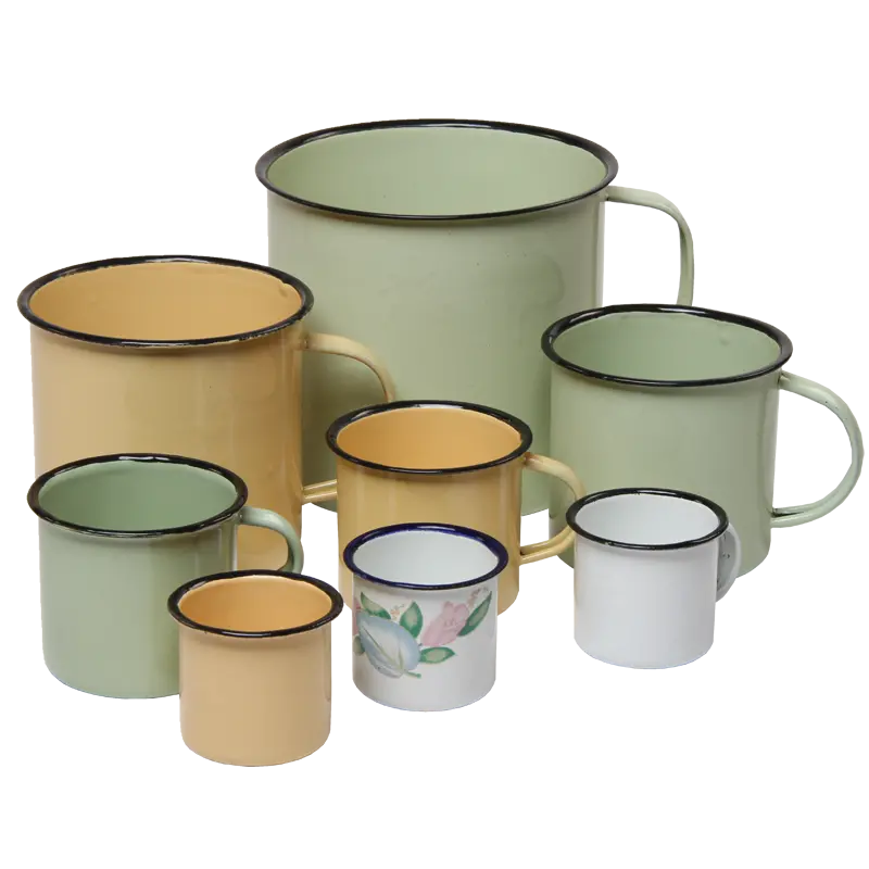 New World Plain Or Decorative Enamel Mug 1