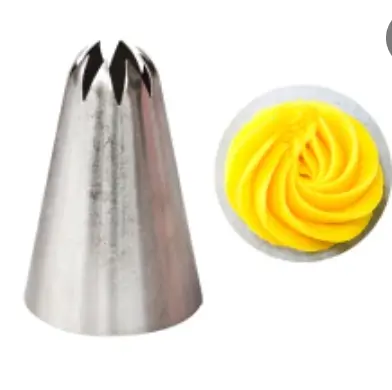 No. 30 Closed Star Piping Tip – Professional Cake & Cupcake Icing Tip 1