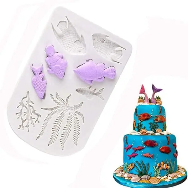 Ocean-Inspired Silicone Mold – Fish & Sea Life Shapes For Marine-Themed Cakes, Chocolates & Crafts 1