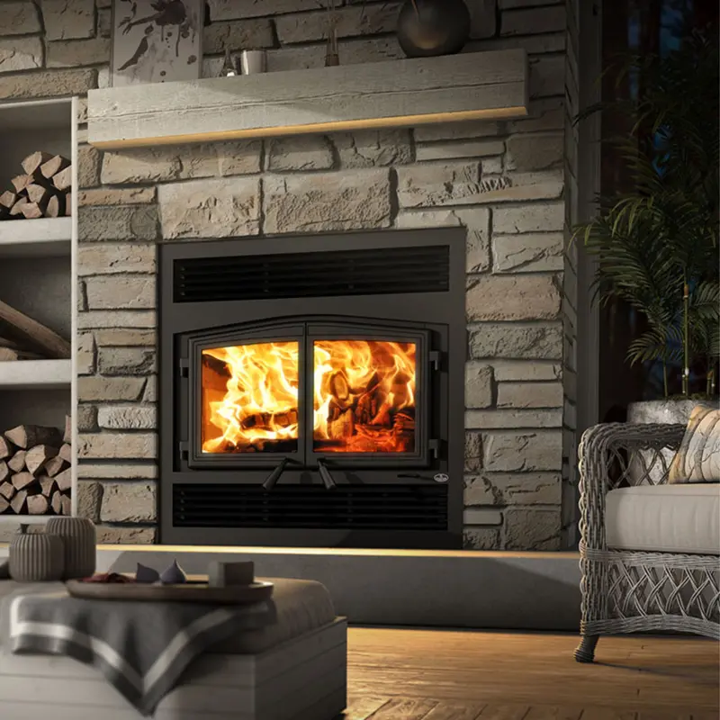 Osburn Stratford Ii High-Efficiency Wood Stove Bundle With Venting Kit 1