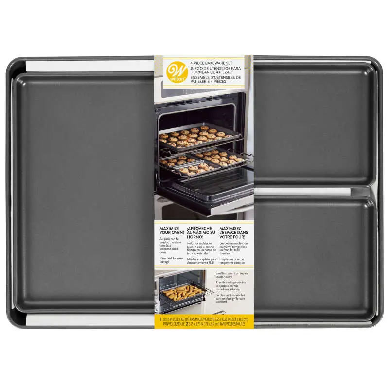 Oven Maximizer 4-Piece Non-Stick Baking Sheet Collection 1