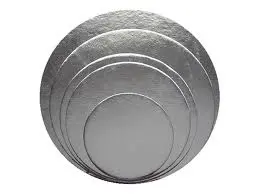 Pack Of 22 Silver-Finish Round Cake Boards 1