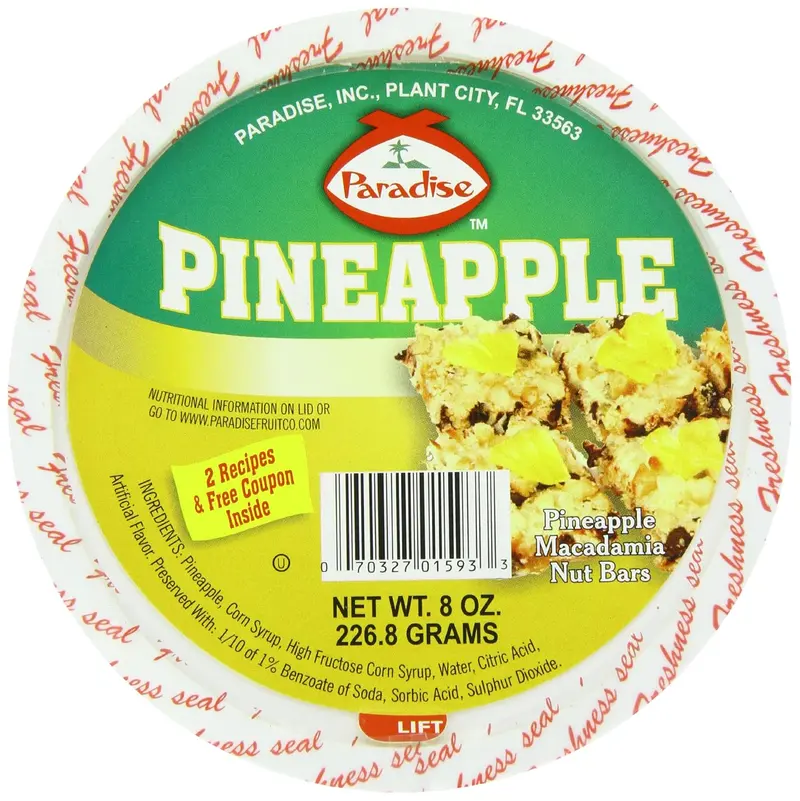 Paradise Pineapple Wedges – Candied Fruit, 8 Oz Jar 1