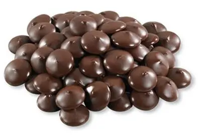 Peters Eastchester Dark Chocolate Melting Wafers – 25 Lb Wholesale Case 1