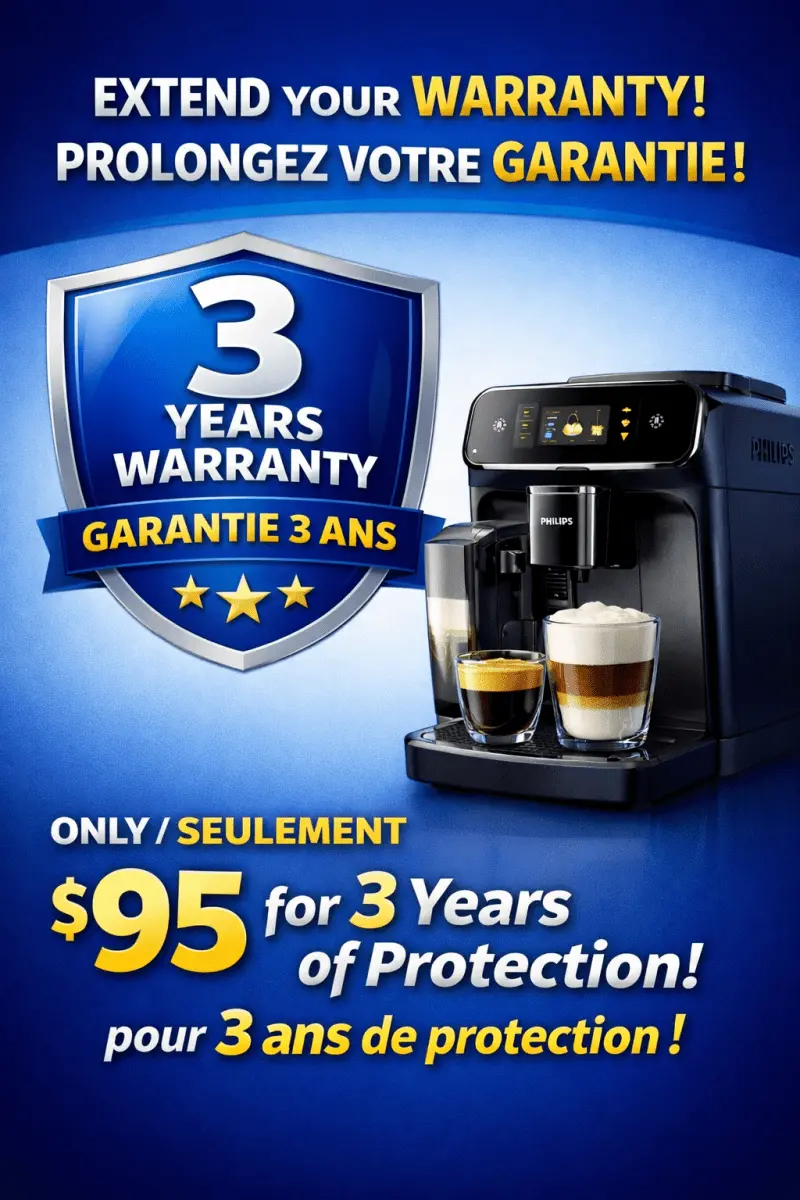Philips Coffee Machine Extended Warranty – 1-Year Add-On (3 Years Total) 1