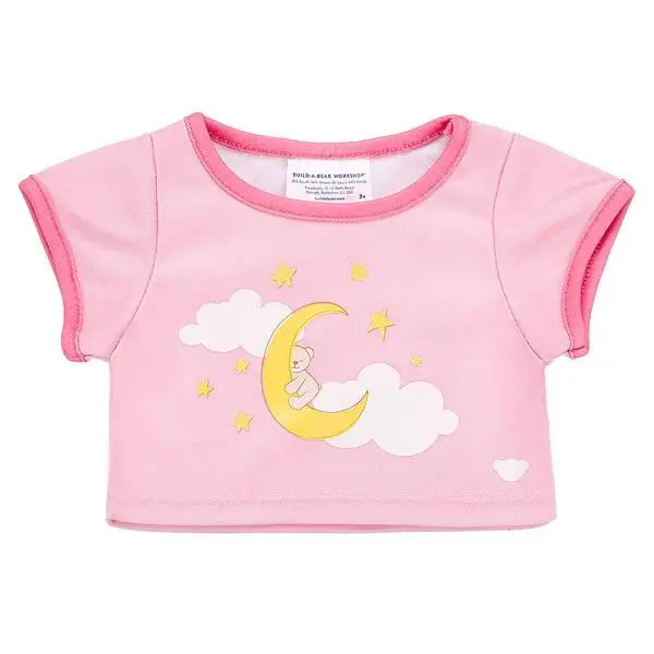 Pink Baby Moon Phase Graphic T-Shirt 1