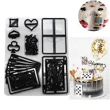 Playing Card Silhouette Cookie Cutter Set 1