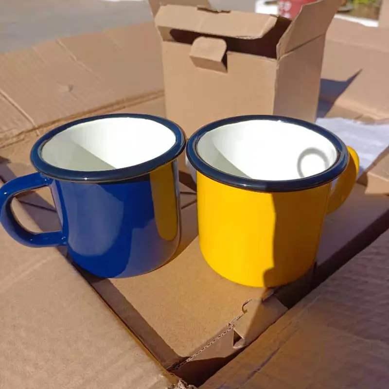 Premier Color Enamel Mug – 8Cm, Vibrant Finish, Dishwasher-Safe 1