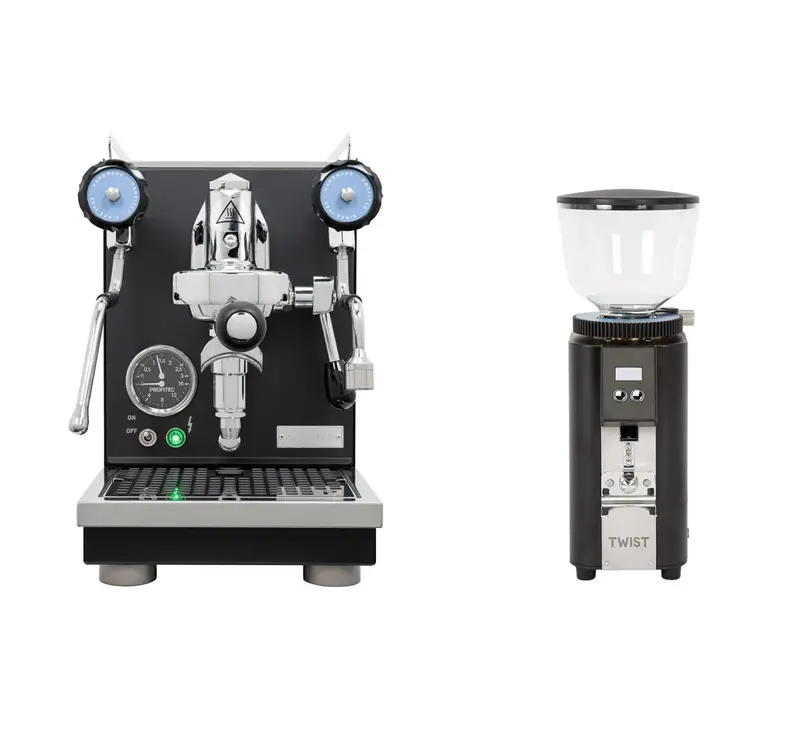 Profitec Pro 400 Espresso Machine With Profitec Twist A54 Grinder – Black Bundle 1