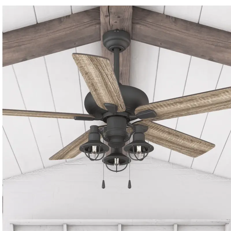 Prominence Home Piercy 52-Inch Bronze Ceiling Fan With Pull Chain 1
