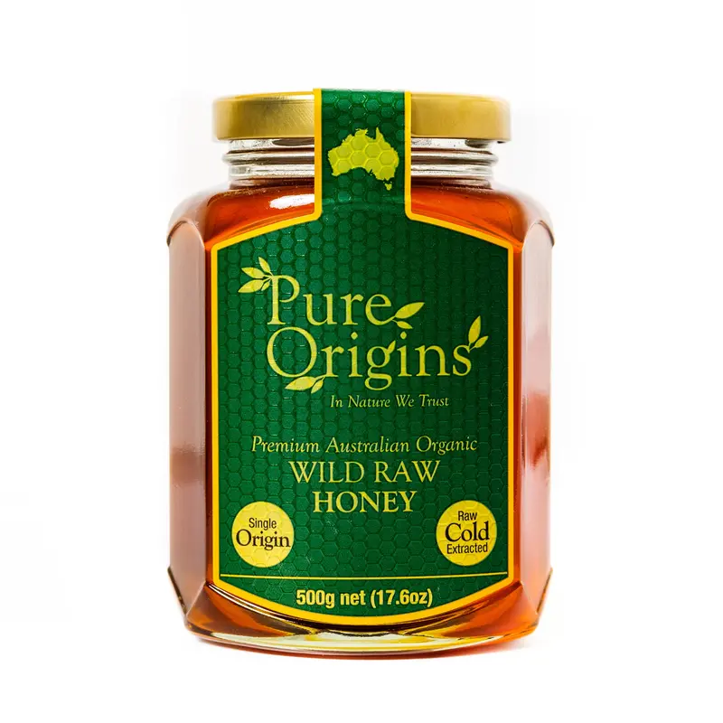 Pure Origins Unfiltered Wild Raw Honey – 500G 1