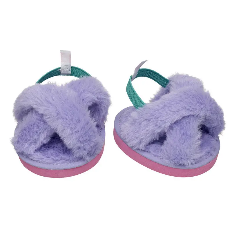 Purple Fleece-Lined Slippers 1