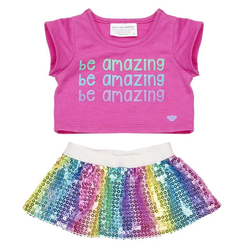 Rainbow 'Be Amazing' Themed Outfit 1