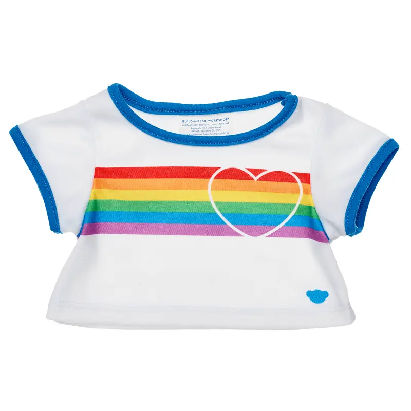 Rainbow Striped Casual Shirt 1