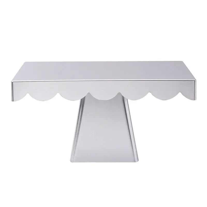 Rectangular Metal Dessert Stand – Elegant Serving Platter For Cakes, Tarts, And Pastry Displays 1