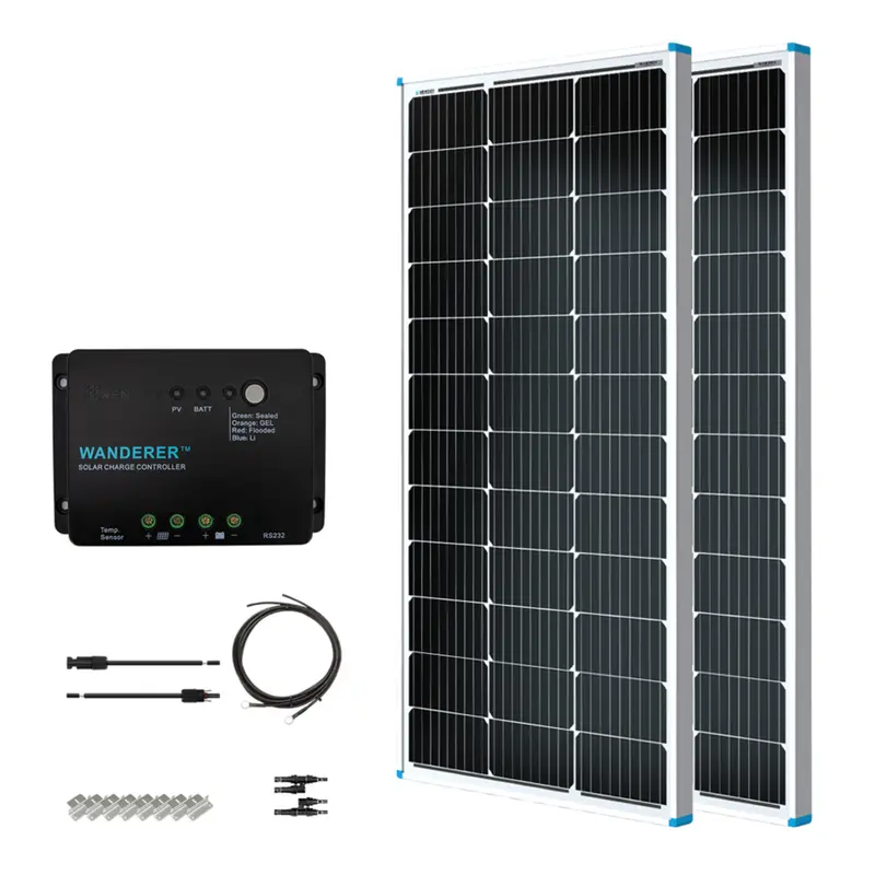 Renogy 200W 12V Entry-Level Solar Kit – Diy Off-Grid Power For Small Applications 1