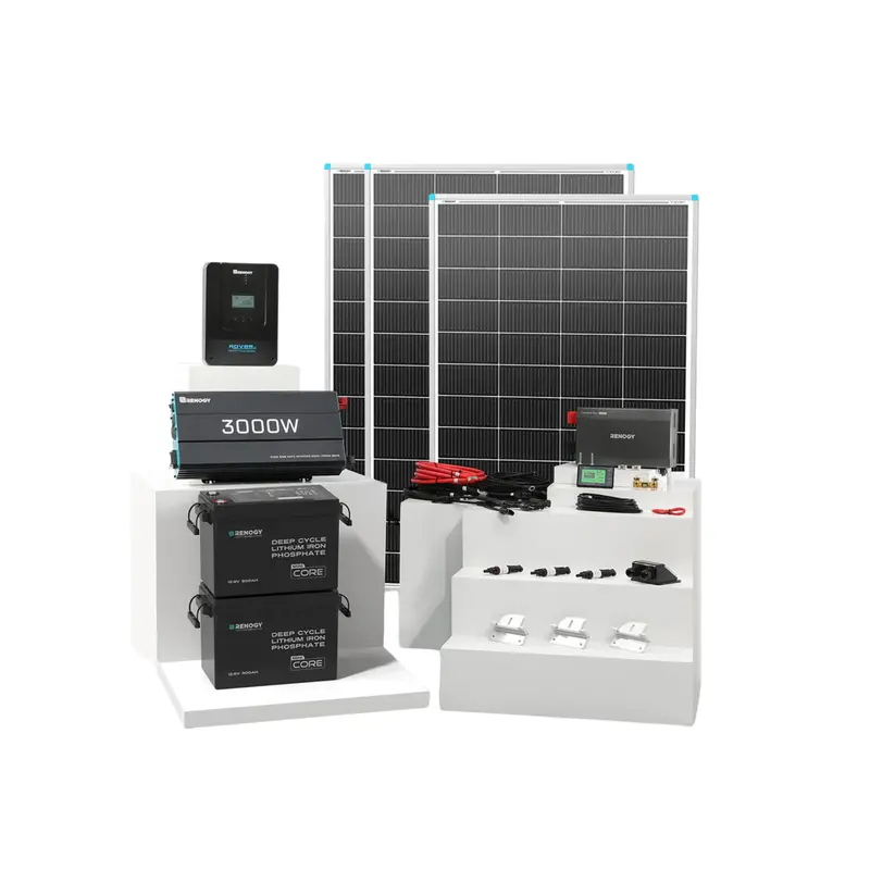 Renogy Solution Explorer Off-Grid Energy Kit – 2.5 Kwh Preconfigured Solar + Storage Bundle 1