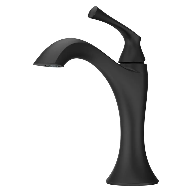 Rhen Single-Handle Bathroom Faucet In Matte Black 1