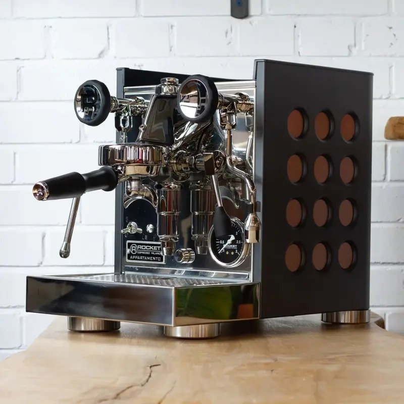 Rocket Appartamento Tca Espresso Machine – Black Cabinet With Copper Accents 1