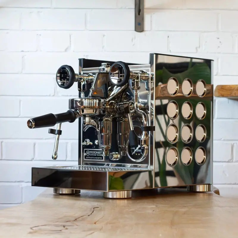 Rocket Appartamento Tca Espresso Machine – Chrome & White 1