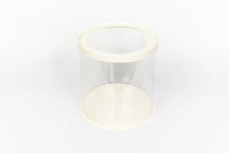 Round Posh Clear Cake Box – Fits 4-Tier Cakes 1