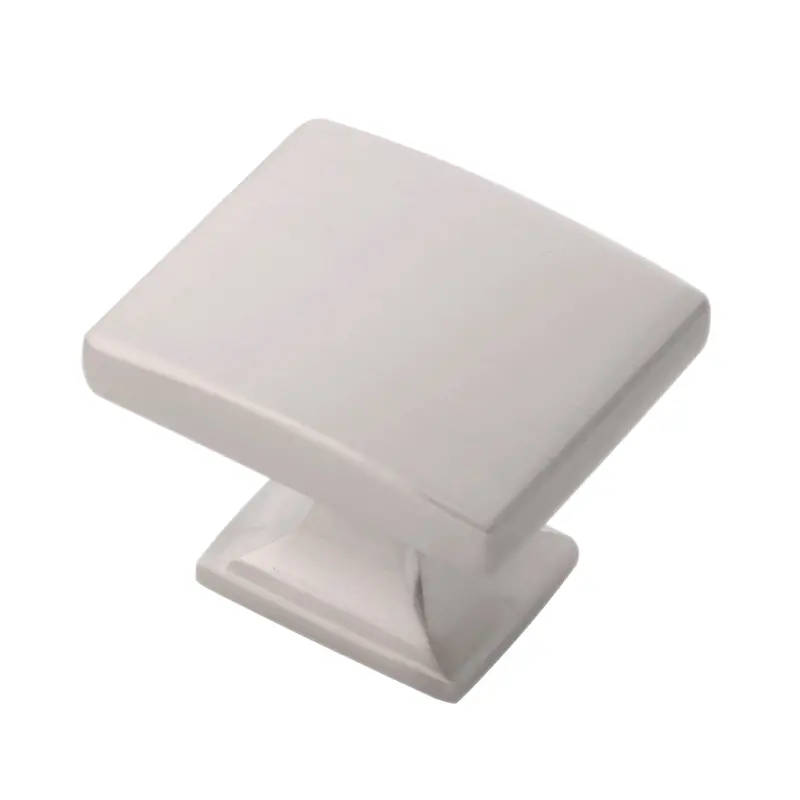 Satin Nickel Forge-Style Cabinet Knob – 1-7/16" X 1-1/4" 1