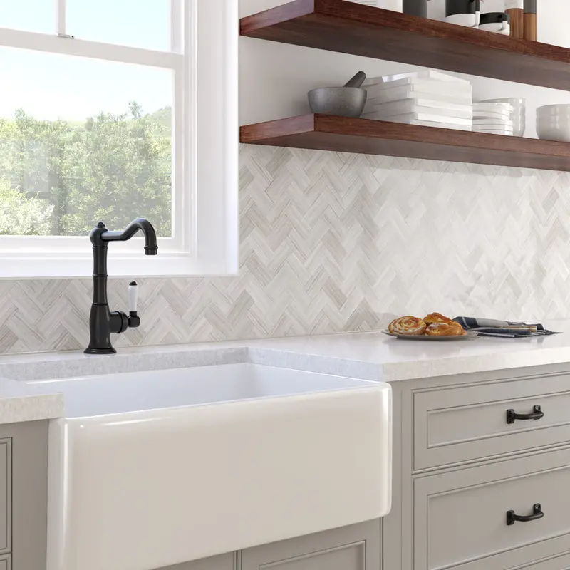 Sesame Greige Stone Mosaic Tile By Prontomosaics 1
