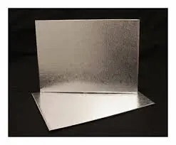 Shiny Silver Rectangular Presentation Board For Cakes And Desserts 1