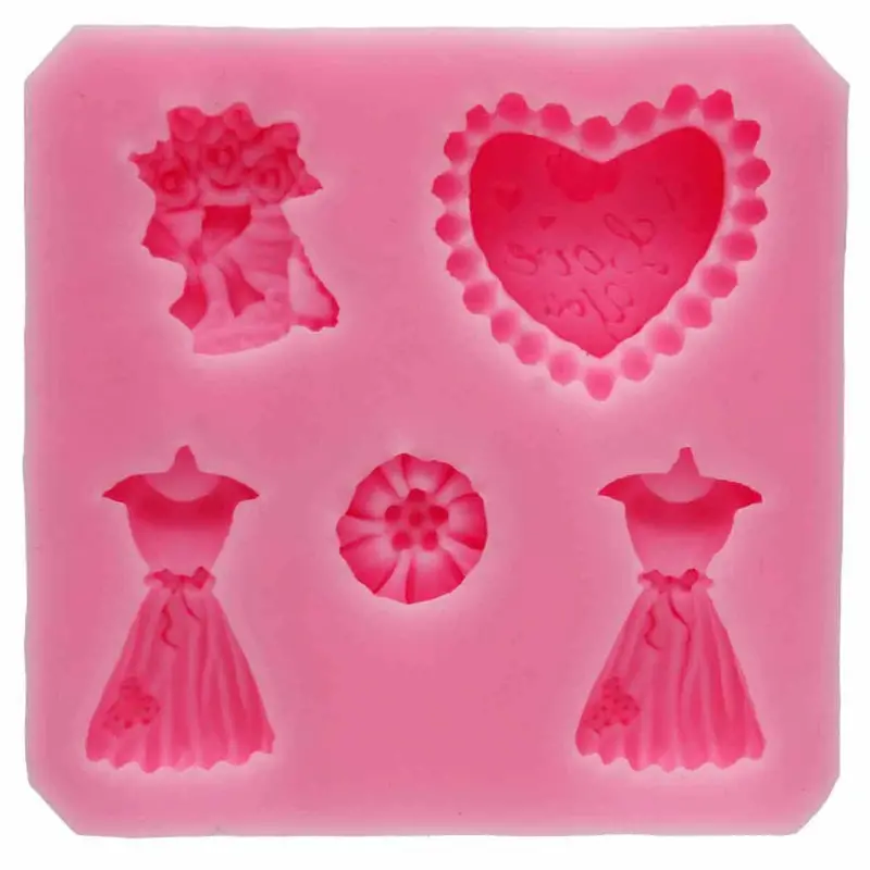 Silicone 'Bride-To-Be' Fondant Mold – 8 × 7.5 × 2 Cm Elegant Shape For Bridal Shower & Wedding Treats 1