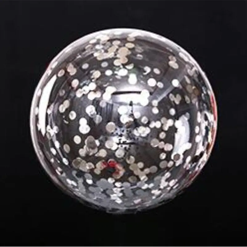 Silver Confetti-Filled Bobo Balloon (36 Inch) 1