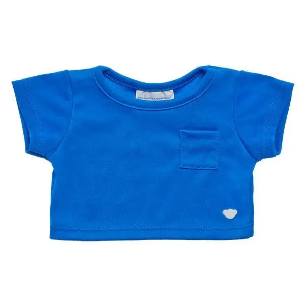 Slim-Fit Blue Pocket T-Shirt 1