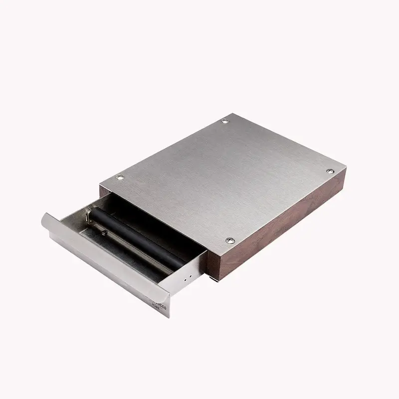 Slim Knockbox Drawer – Space-Saving Espresso Knock Box With Slide-Out Tray 1