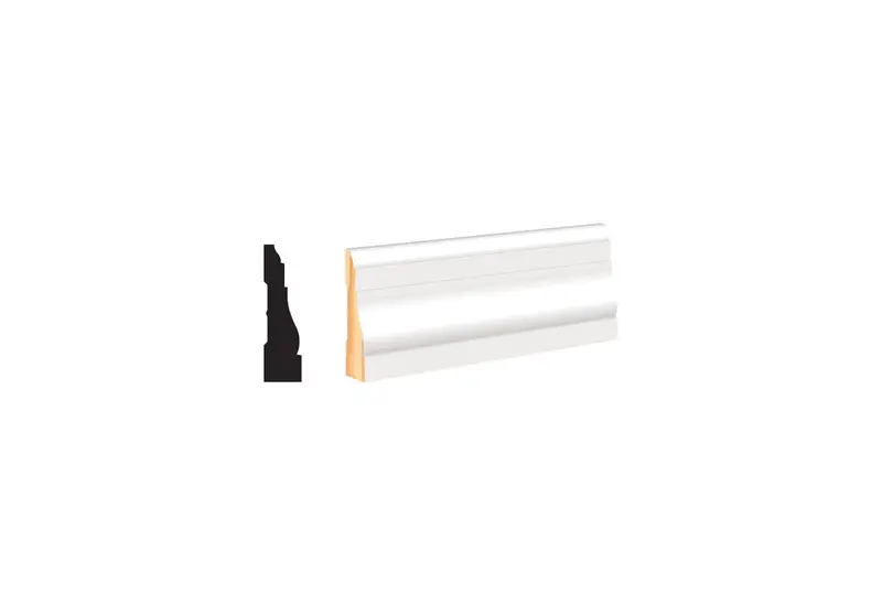 Slim Profile White Casing – 11/16" Thick × 2-1/2" Tall × 8 Ft 1