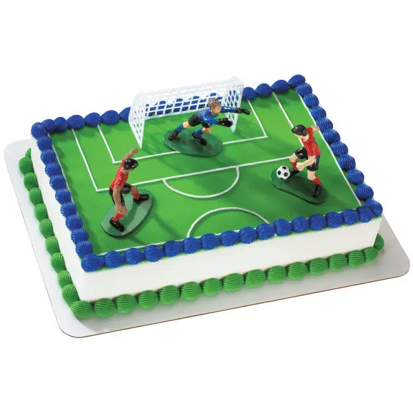 Soccer Kickoff Cake Topper Kit – Sporty Celebration Decoration 1