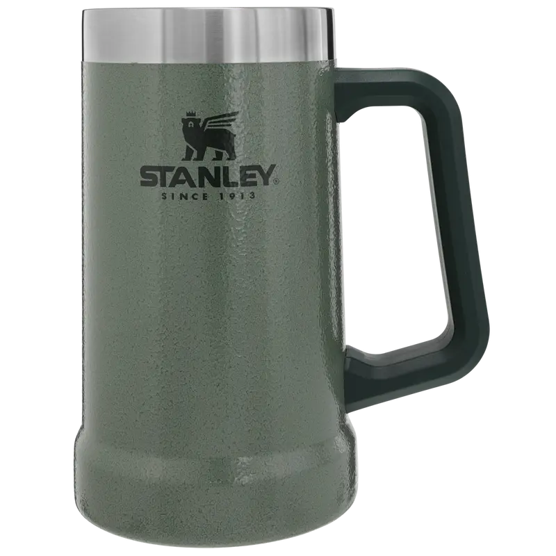Stanley Adventure Big Grip Beer Stein – 24 Oz Ergonomic Stainless Steel Draft Glass 1