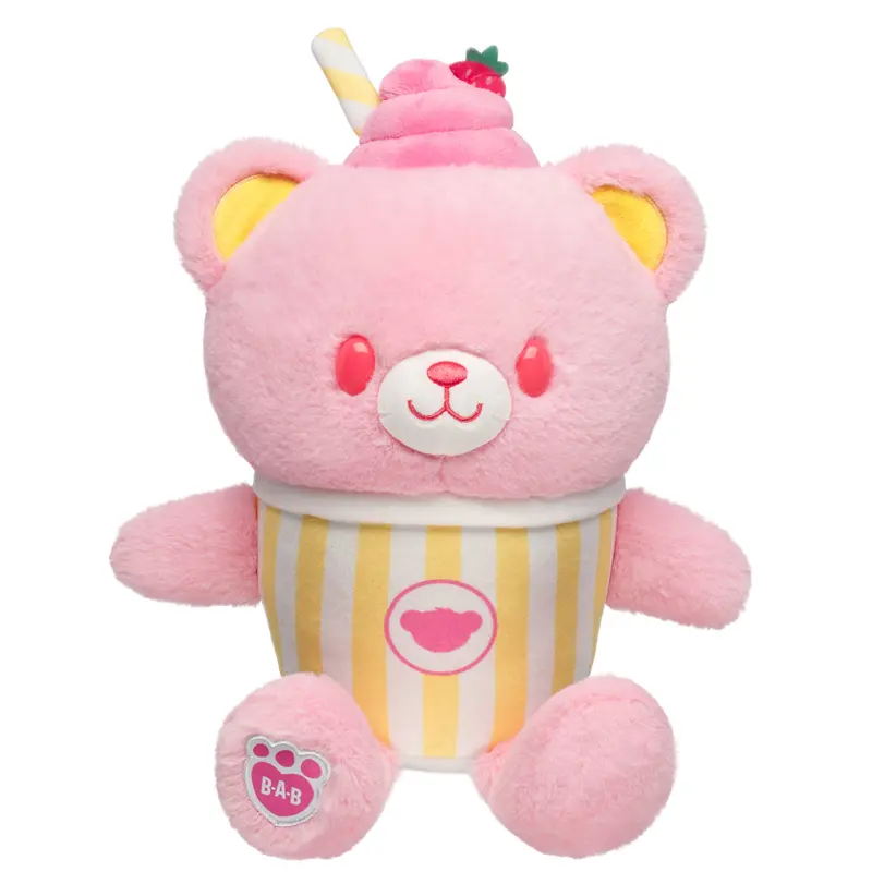 Strawberry Lemonade Bear Slushie Plush Toy 1