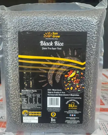 Sun Grow Black Rice – 8Kg Bag (Case Of 2) 1
