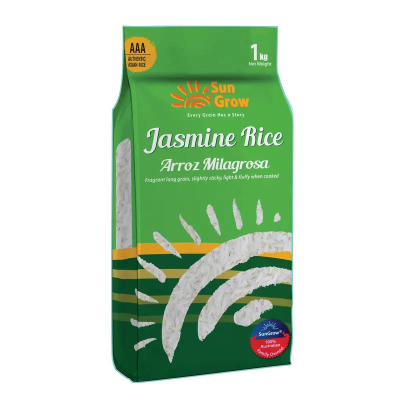 Sun Grow Jasmine Rice – 1Kg Pack (Case Of 12) 1