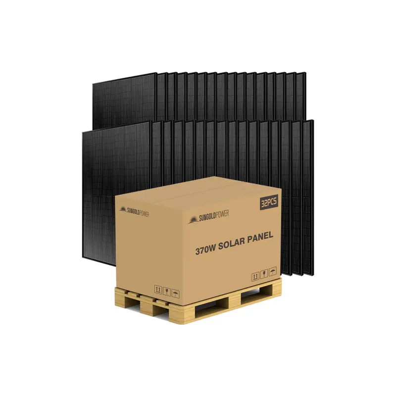 Sungoldpower 370W Black Perc Solar Panel – Full Pallet (32 Units) 1