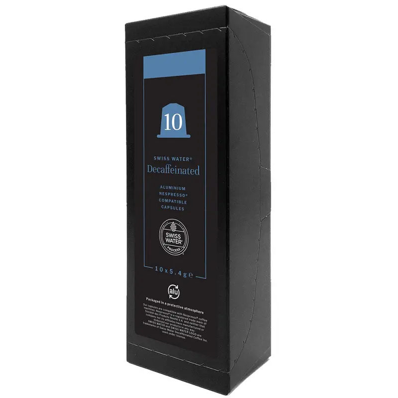 Swiss Water Decaf Nespresso-Compatible Coffee Capsules (10 × 5.4G) 1