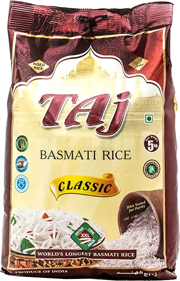 Taj Classic Basmati Rice – 5Kg (Case Of 3) 1