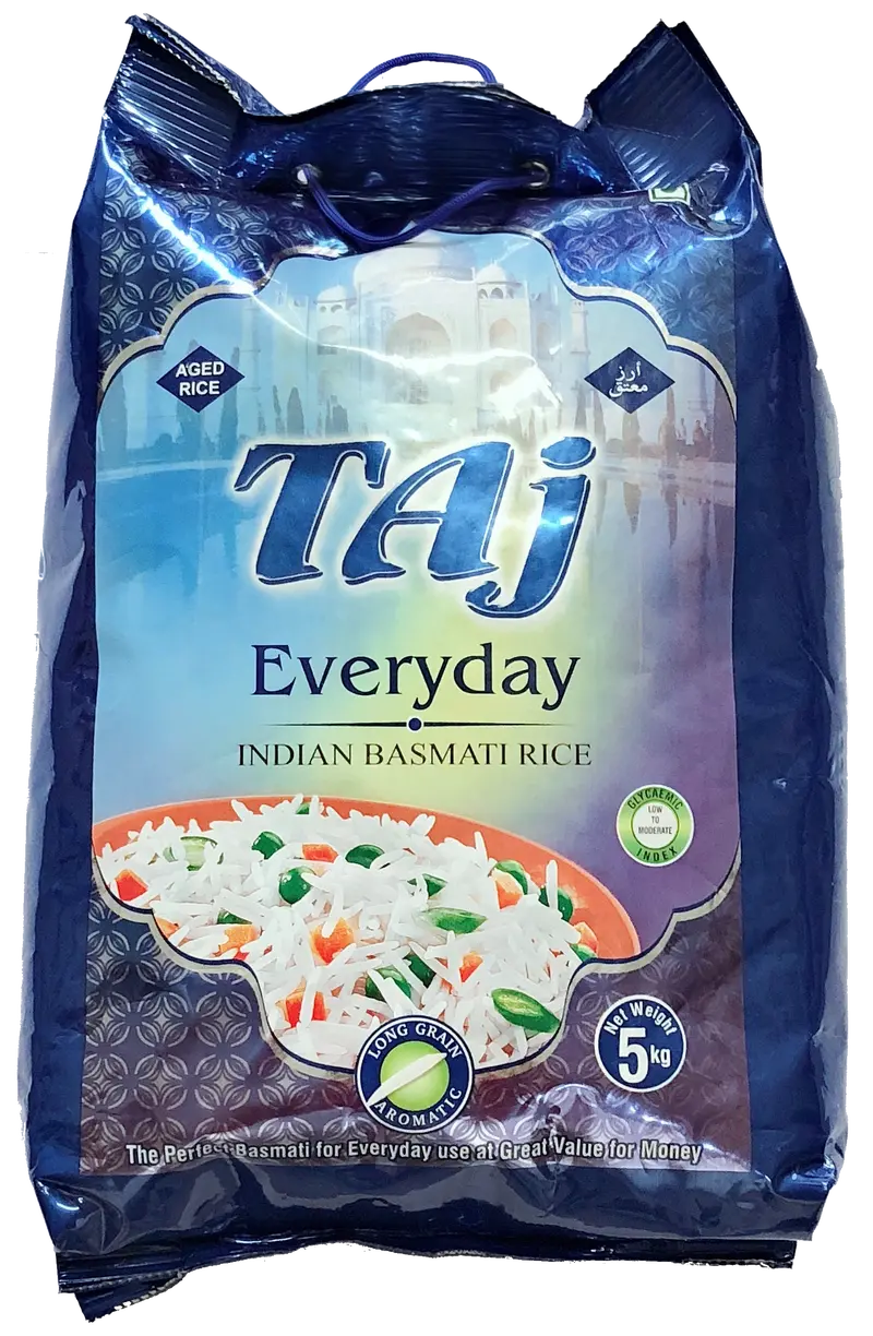 Taj Everyday Long Grain Rice – 5Kg (Case Of 4) 1