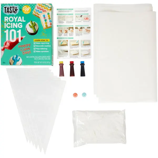 Tasty By Wilton Royal Icing 101 Kit – Starter Set For Crisp, Smooth Icing And Detailed Decor 1